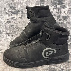 RockBros Men's Size 9 Cycling Motorcycle Boots Black High Top Riding Shoes